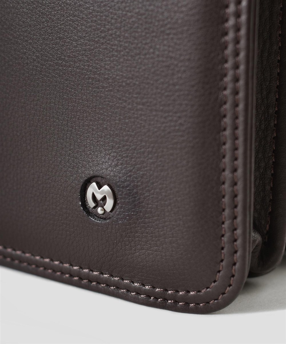 ミラ・ショーン クレスタ レザービジネスバッグ カブセ B5