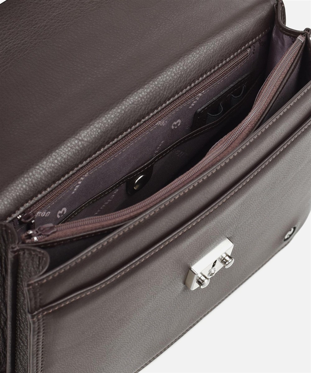 ミラ・ショーン クレスタ レザービジネスバッグ カブセ B5