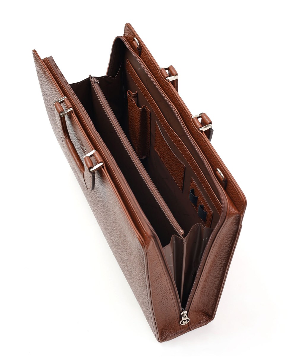 ミラ・ショーン ネロ レザービジネスバッグ B4