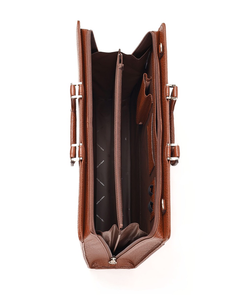 ミラ・ショーン ネロ レザービジネスバッグ B4