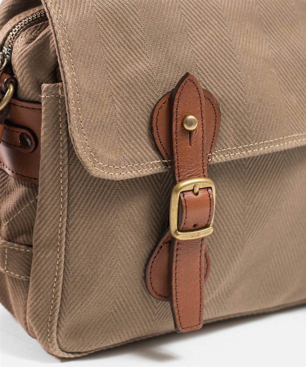 シルバーレイククラブ ヘリンボーン ショルダーバッグ 28cm