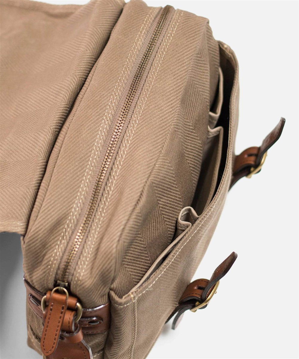 シルバーレイククラブ ヘリンボーン ショルダーバッグ 28cm