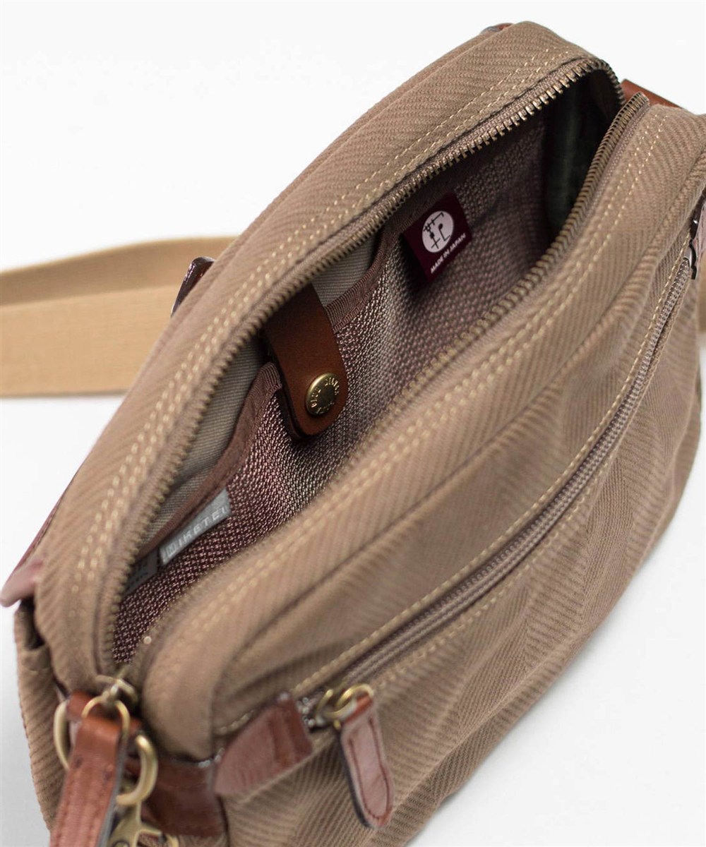 シルバーレイククラブ ヘリンボーン ショルダーバッグ 23cm