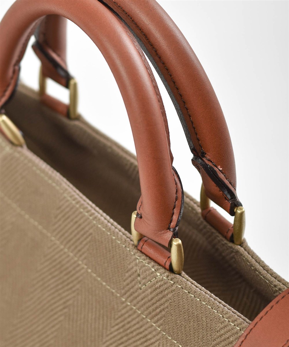 シルバーレイククラブ ヘリンボーン ボストンバッグ 42cm