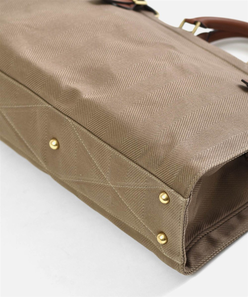 シルバーレイククラブ ヘリンボーン ボストンバッグ 42cm