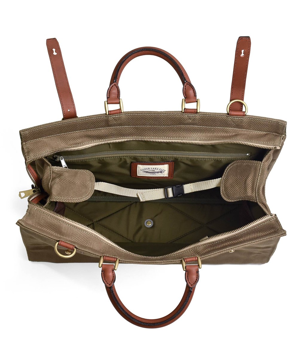 シルバーレイククラブ ヘリンボーン ボストンバッグ 42cm