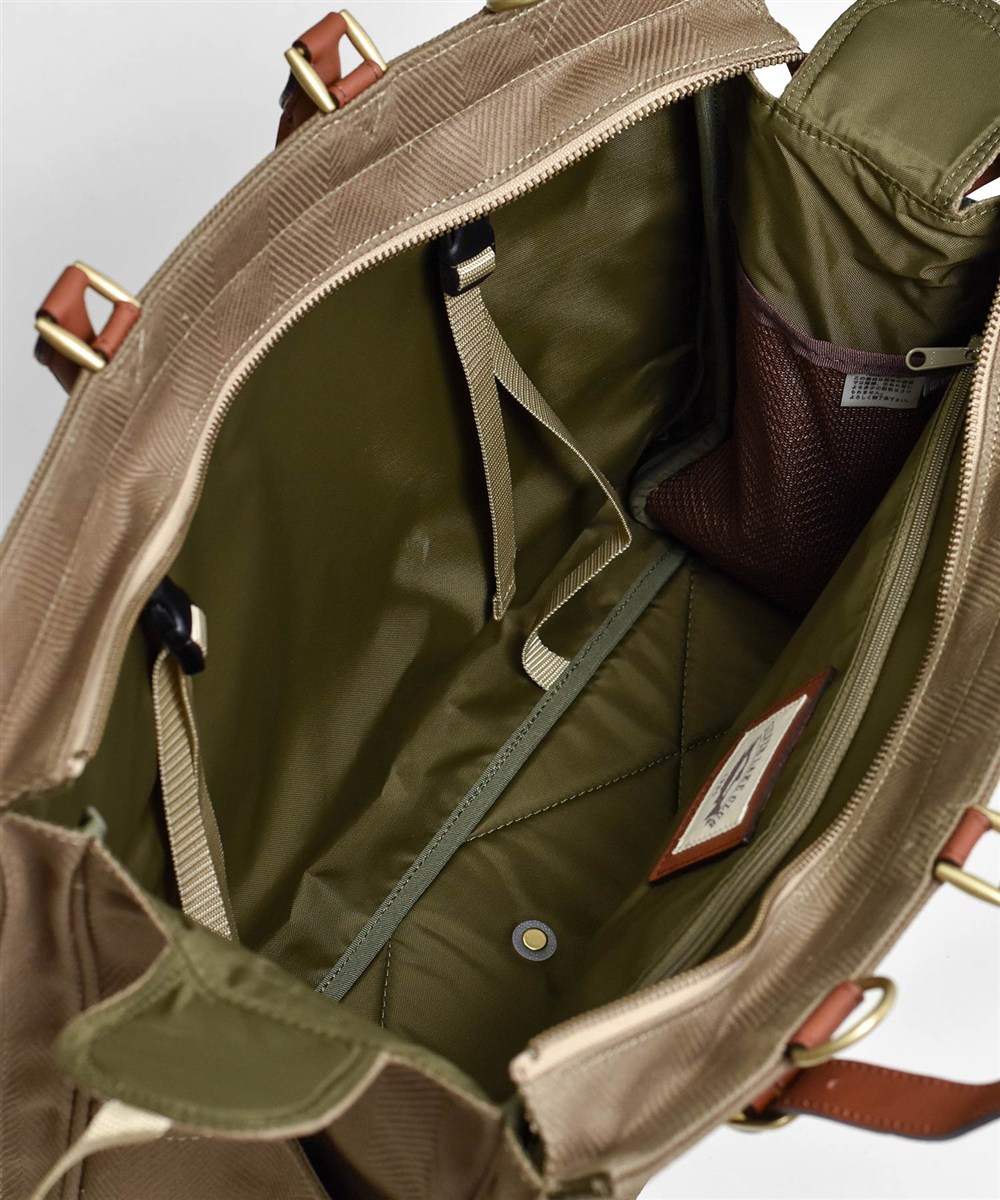 シルバーレイククラブ ヘリンボーン ボストンバッグ 42cm