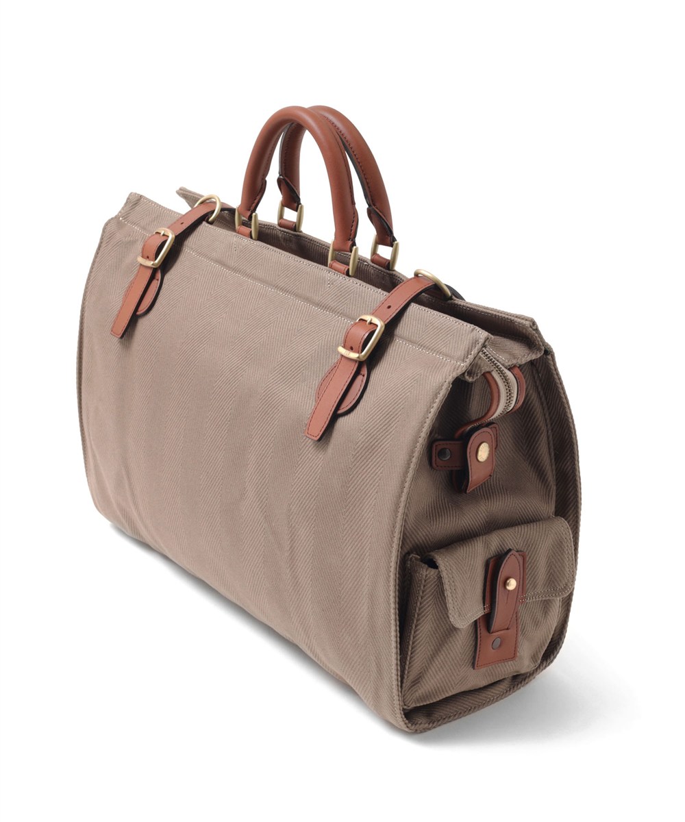 シルバーレイククラブ ヘリンボーン ボストンバッグ 45cm