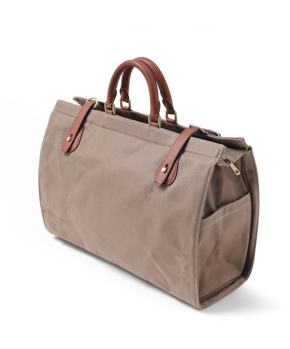 シルバーレイククラブ ヘリンボーン ボストンバッグ 45cm