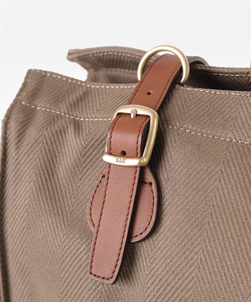 シルバーレイククラブ ヘリンボーン ボストンバッグ 45cm