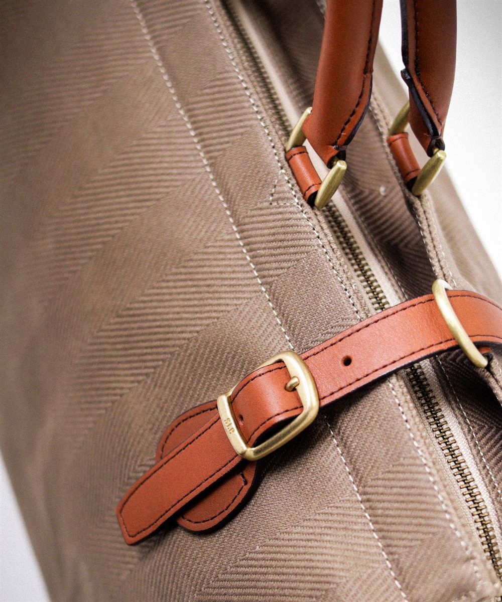 シルバーレイククラブ ヘリンボーン ボストンバッグ 45cm