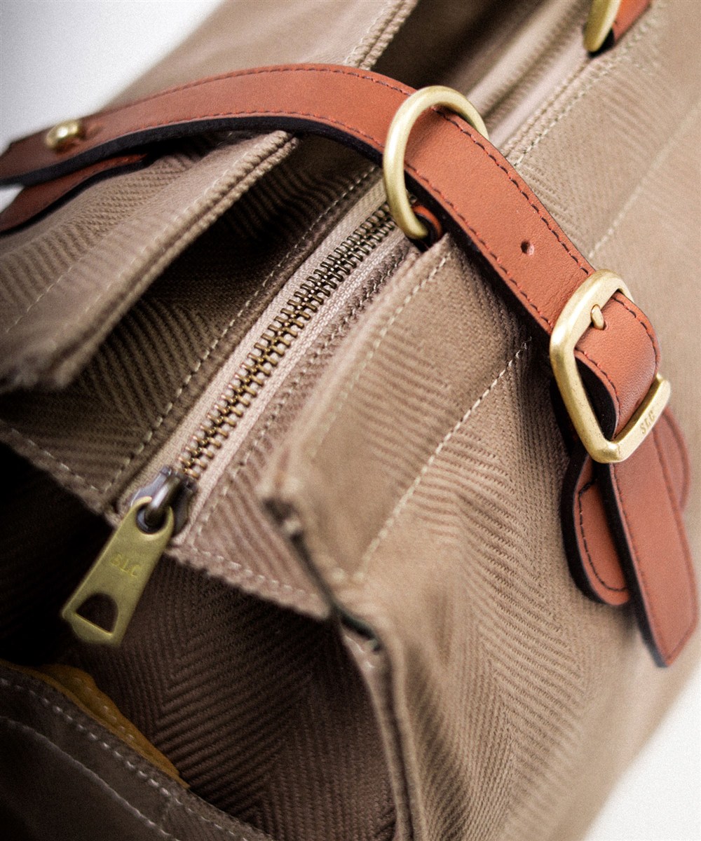 シルバーレイククラブ ヘリンボーン ボストンバッグ 45cm