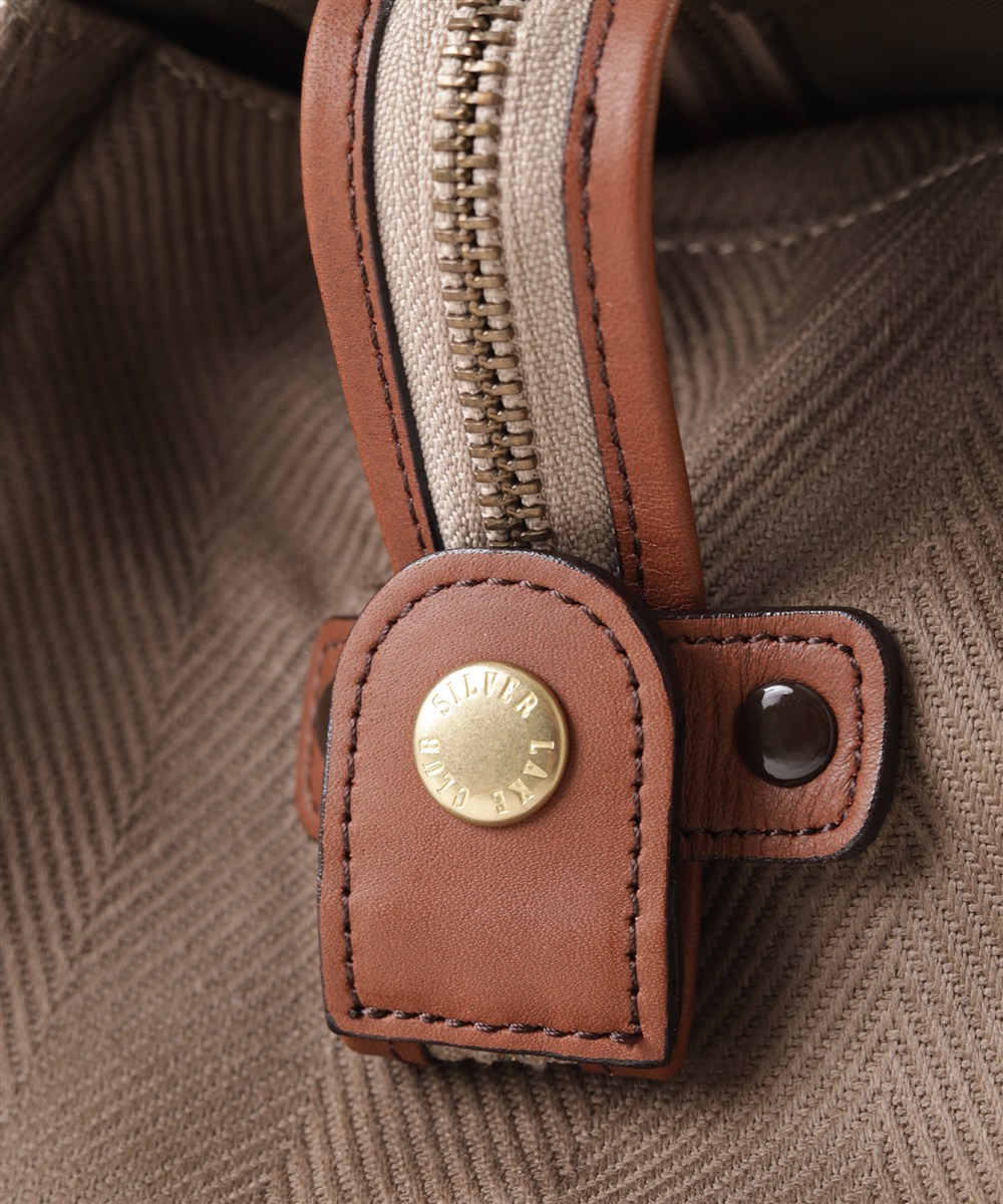 シルバーレイククラブ ヘリンボーン ボストンバッグ 45cm