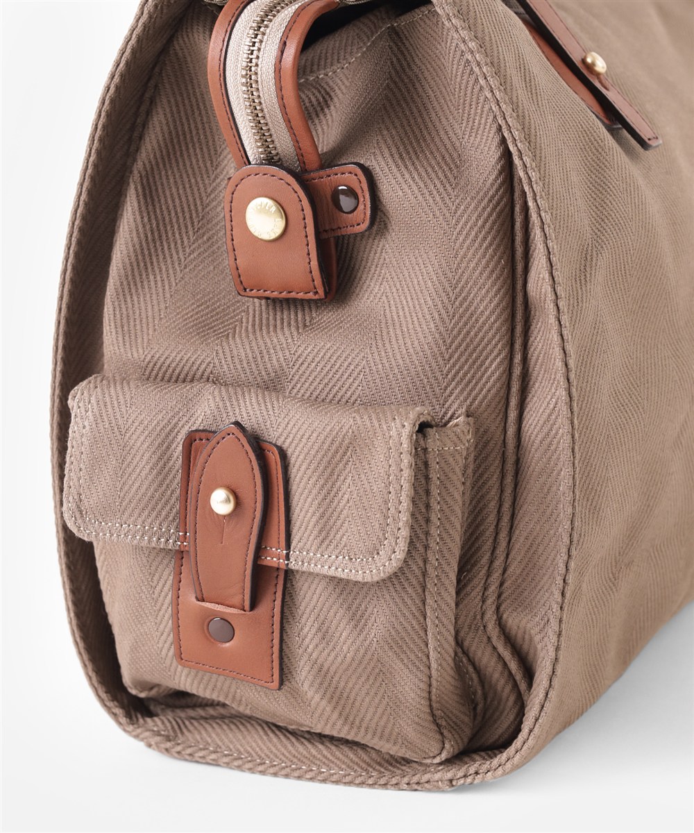 シルバーレイククラブ ヘリンボーン ボストンバッグ 45cm