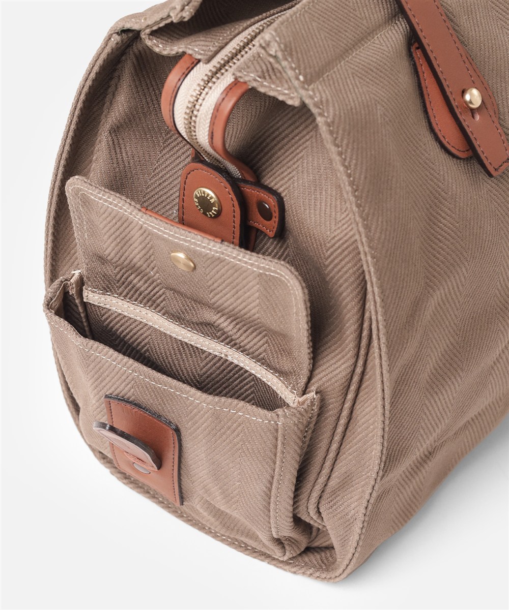 シルバーレイククラブ ヘリンボーン ボストンバッグ 45cm