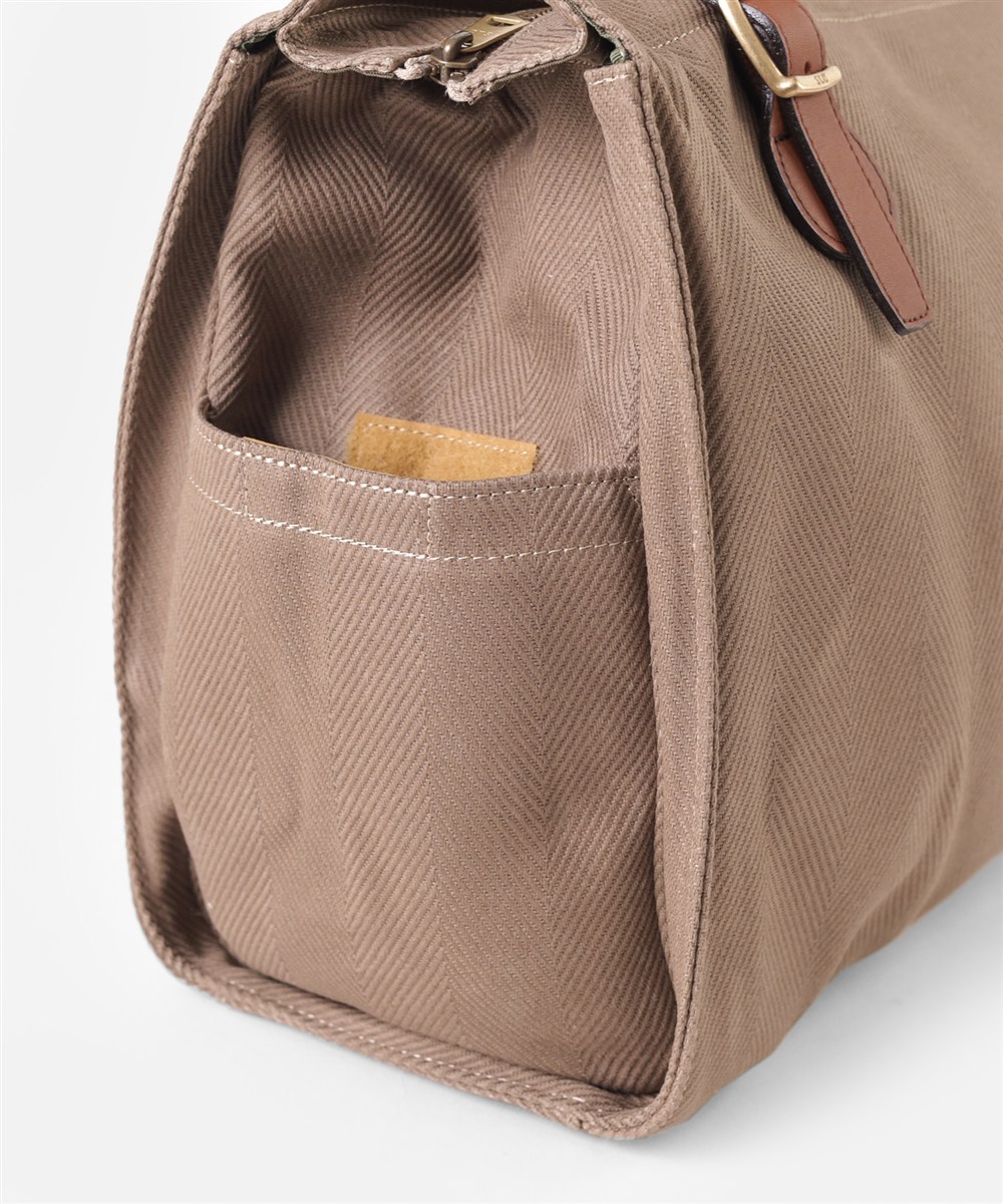 シルバーレイククラブ ヘリンボーン ボストンバッグ 45cm