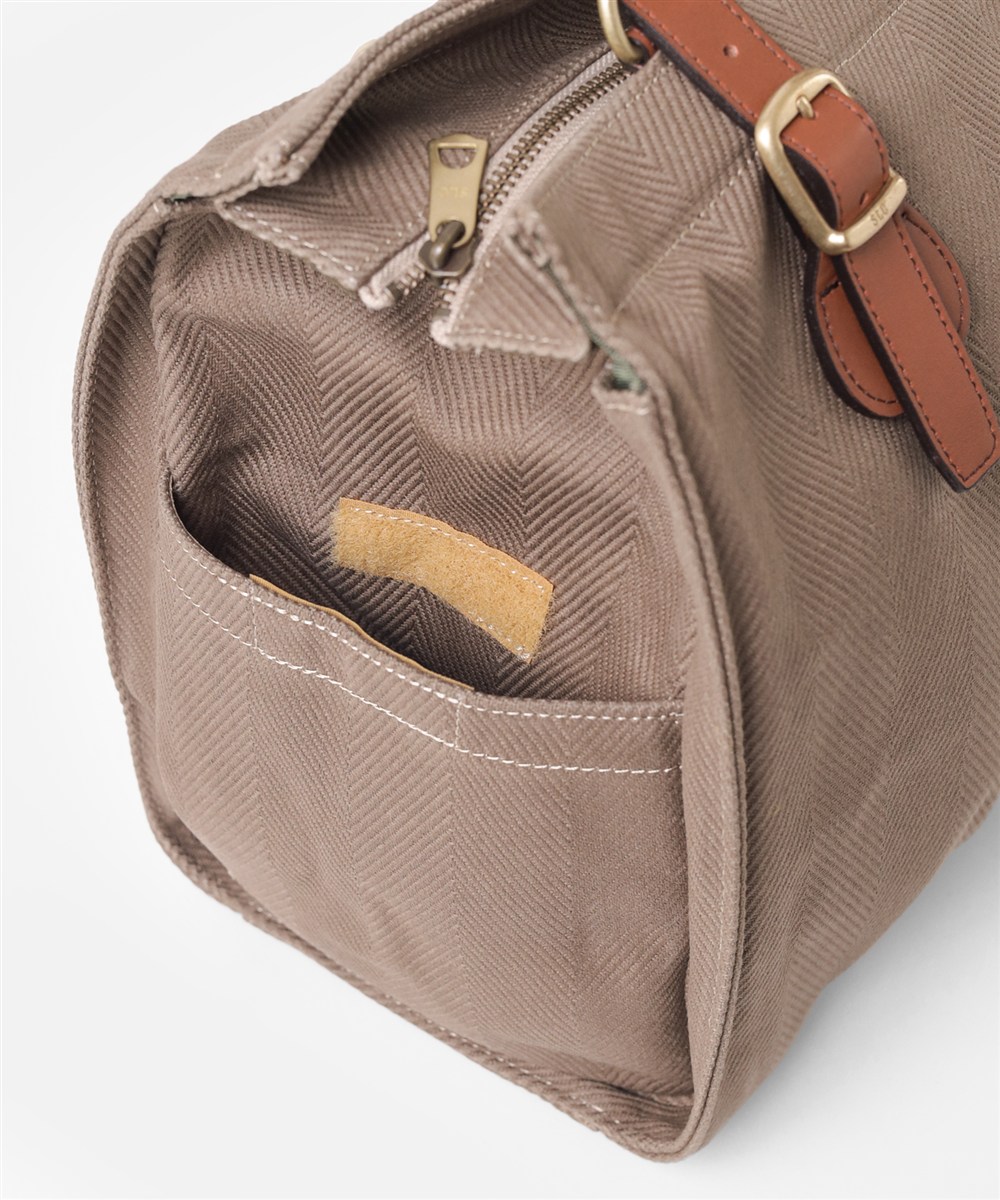 シルバーレイククラブ ヘリンボーン ボストンバッグ 45cm