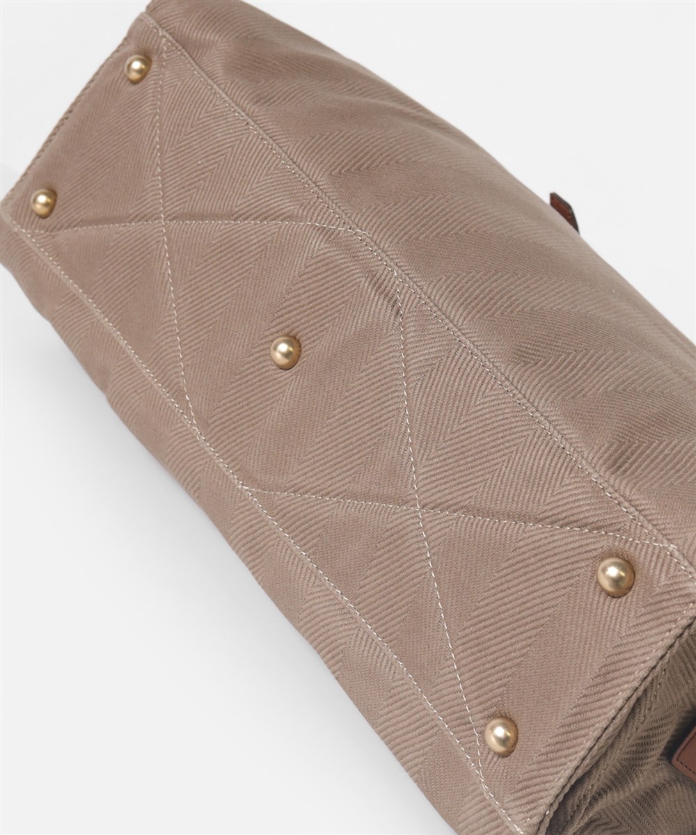 シルバーレイククラブ ヘリンボーン ボストンバッグ 45cm