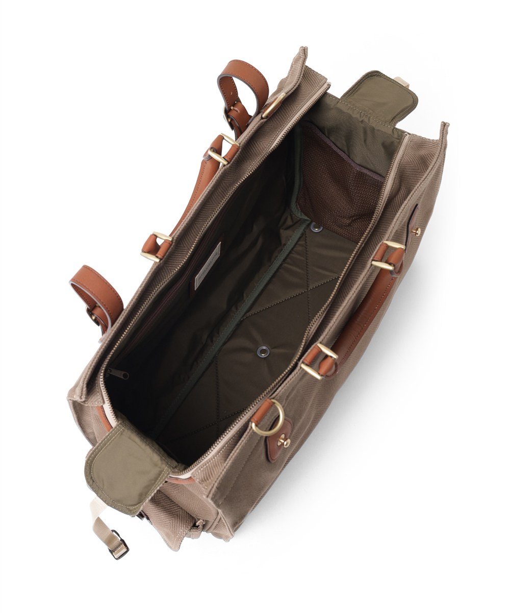 シルバーレイククラブ ヘリンボーン ボストンバッグ 45cm