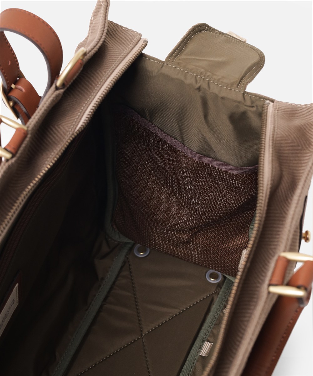 シルバーレイククラブ ヘリンボーン ボストンバッグ 45cm