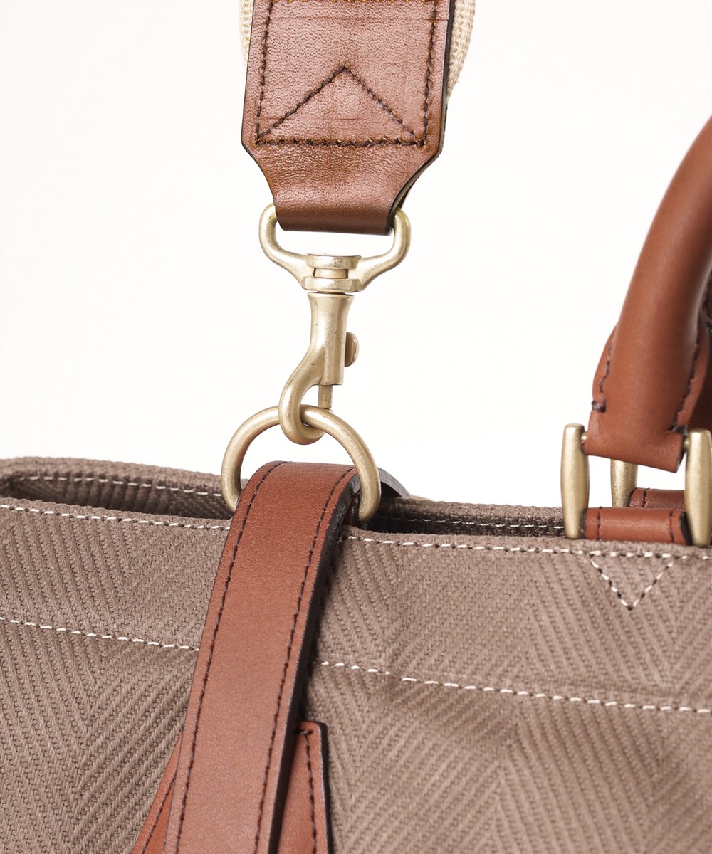 シルバーレイククラブ ヘリンボーン ボストンバッグ 45cm