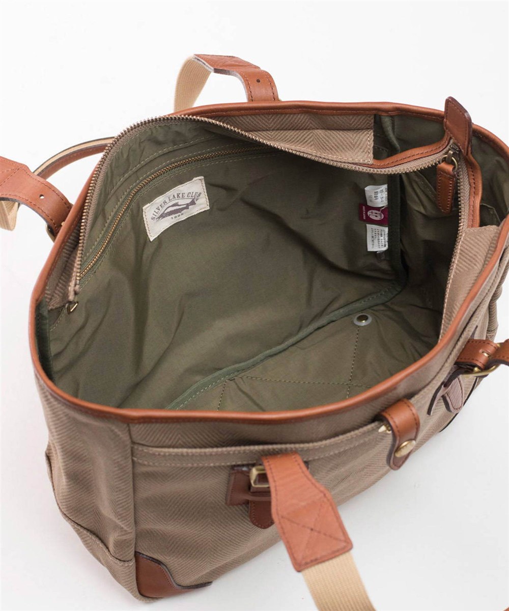 シルバーレイククラブ ヘリンボーン トートバッグ A4ジャスト