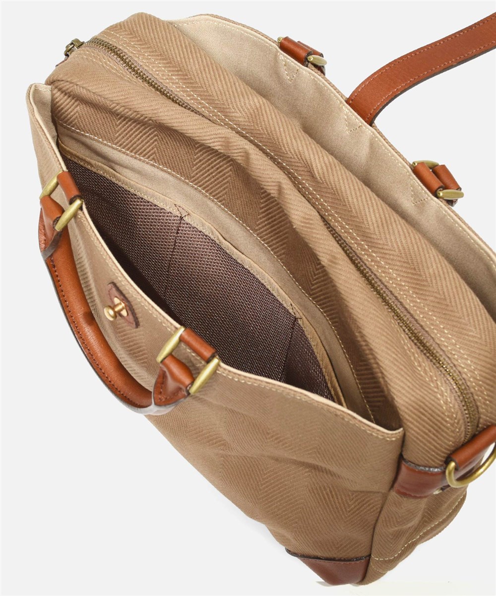 シルバーレイククラブ ヘリンボーン ビジネスバッグ A4ジャスト セットアップ対応