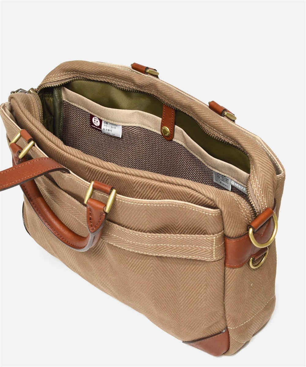 シルバーレイククラブ ヘリンボーン ビジネスバッグ A4ジャスト セットアップ対応