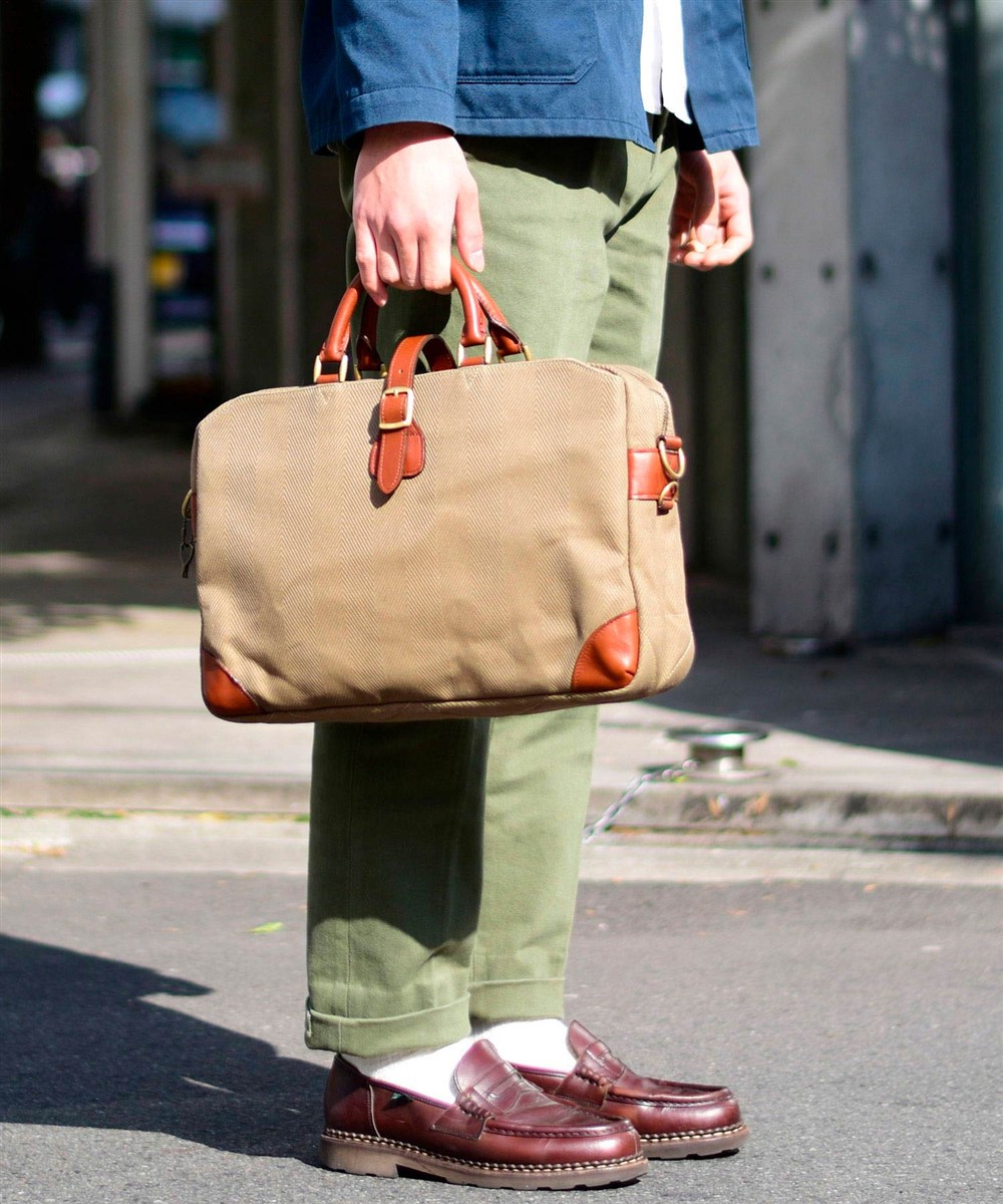 シルバーレイククラブ ヘリンボーン ビジネスバッグ A4 セットアップ対応