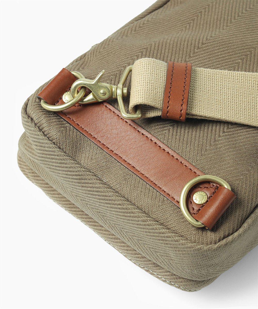 シルバーレイククラブ ヘリンボーン ワンショルダーバッグ 17cm