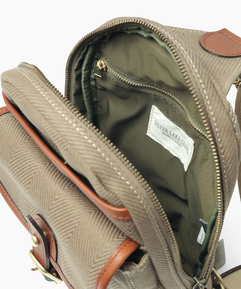 シルバーレイククラブ ヘリンボーン ワンショルダーバッグ 17cm