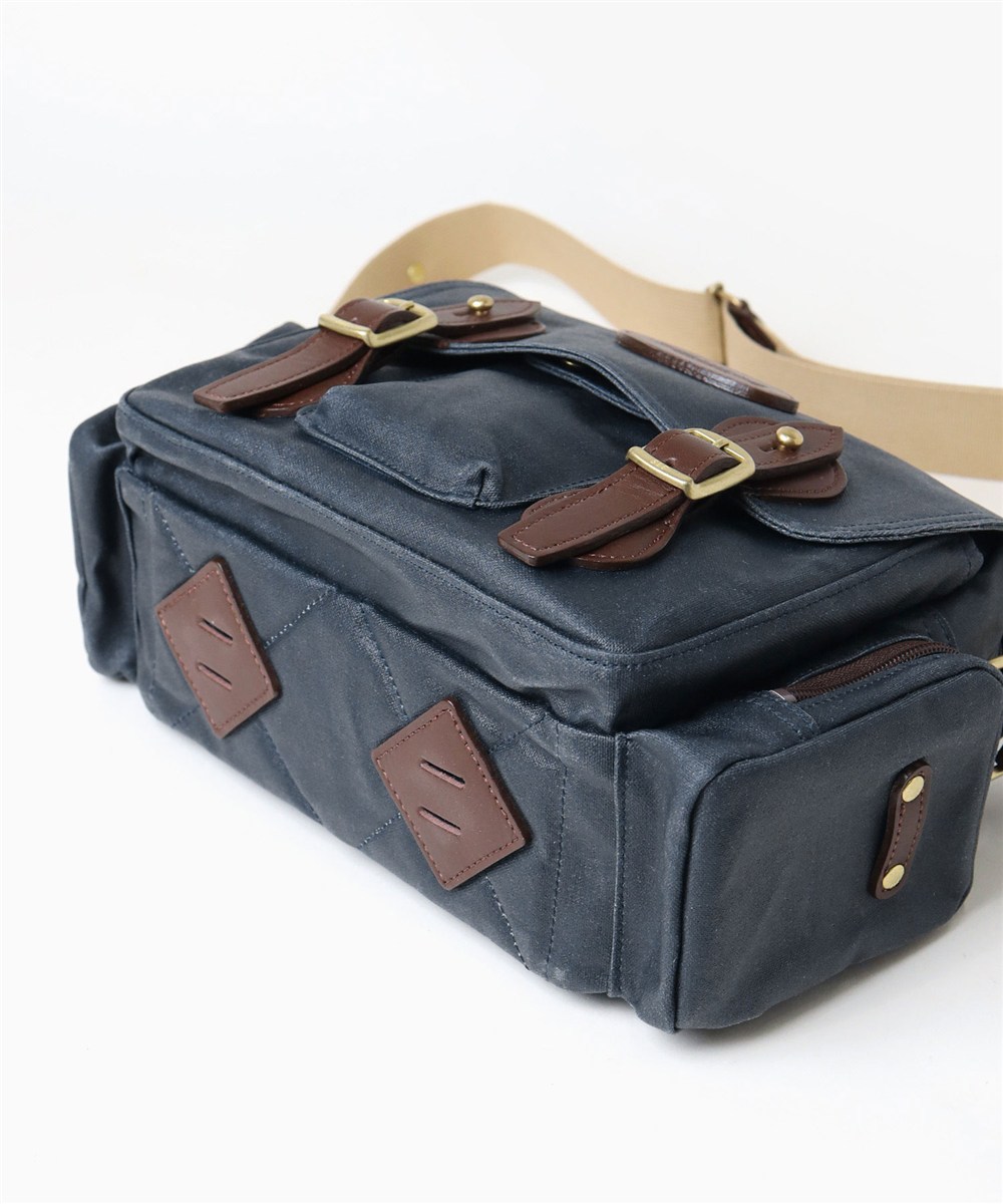 シルバーレイククラブ オイルパラフィン帆布 ショルダーバッグ 23cm