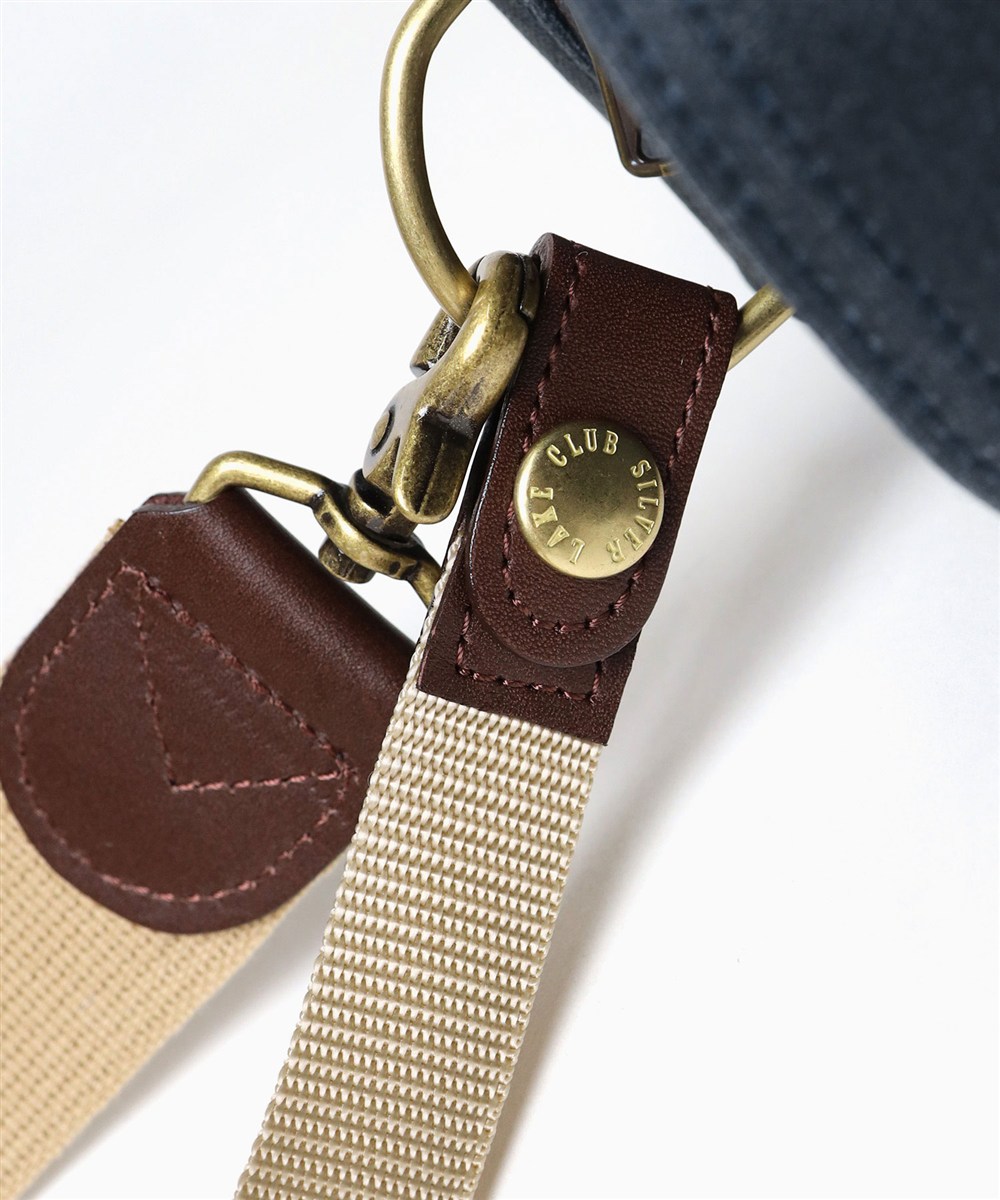 シルバーレイククラブ オイルパラフィン帆布 ショルダーバッグ 23cm