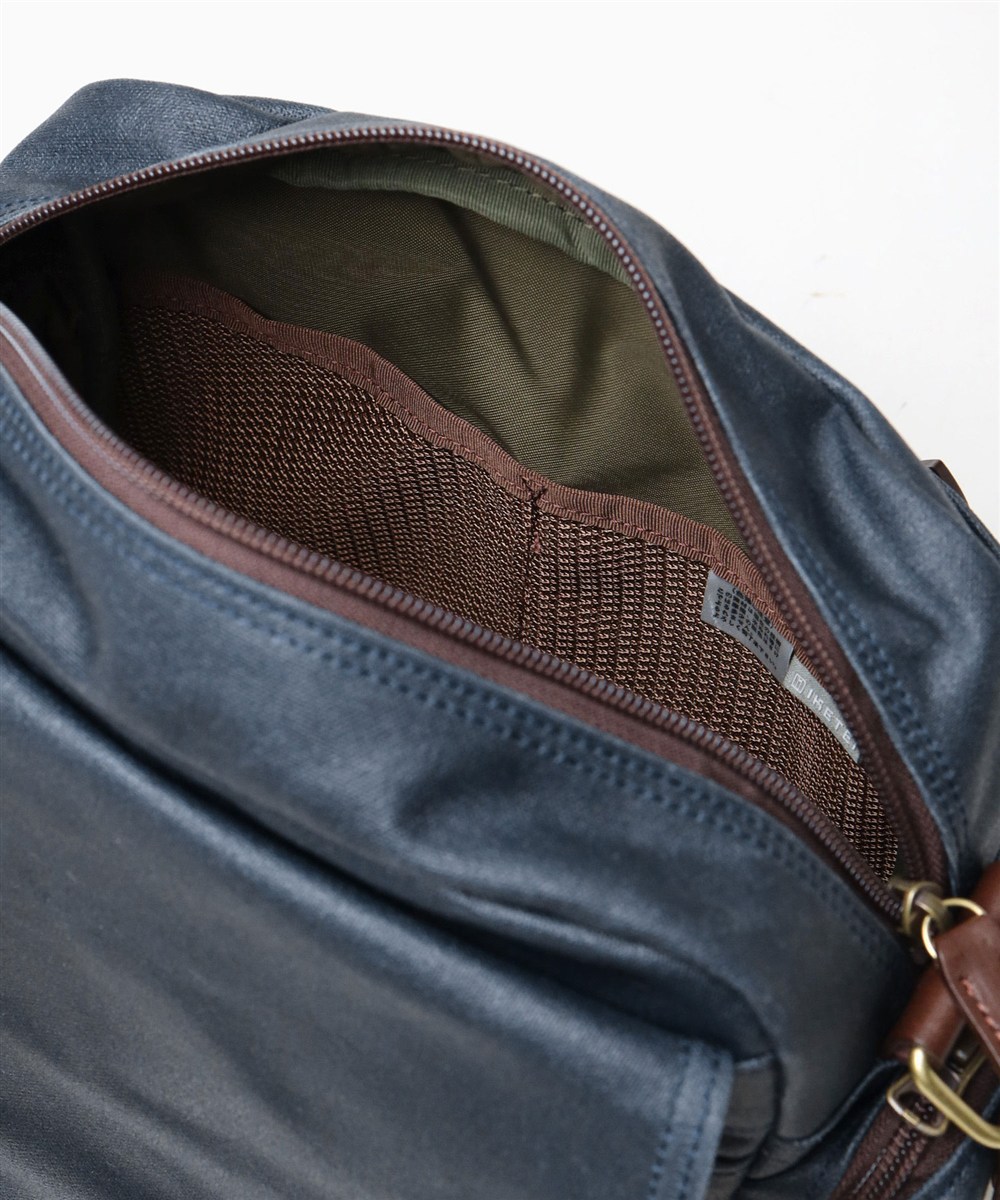 シルバーレイククラブ オイルパラフィン帆布 ショルダーバッグ 23cm