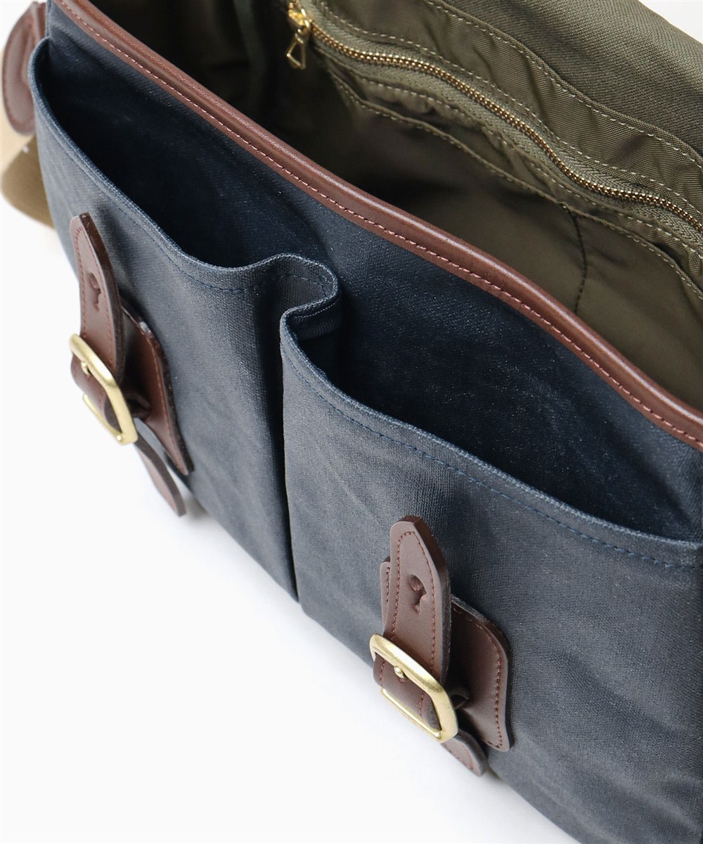 シルバーレイククラブ オイルパラフィン帆布 ショルダーバッグ 30cm