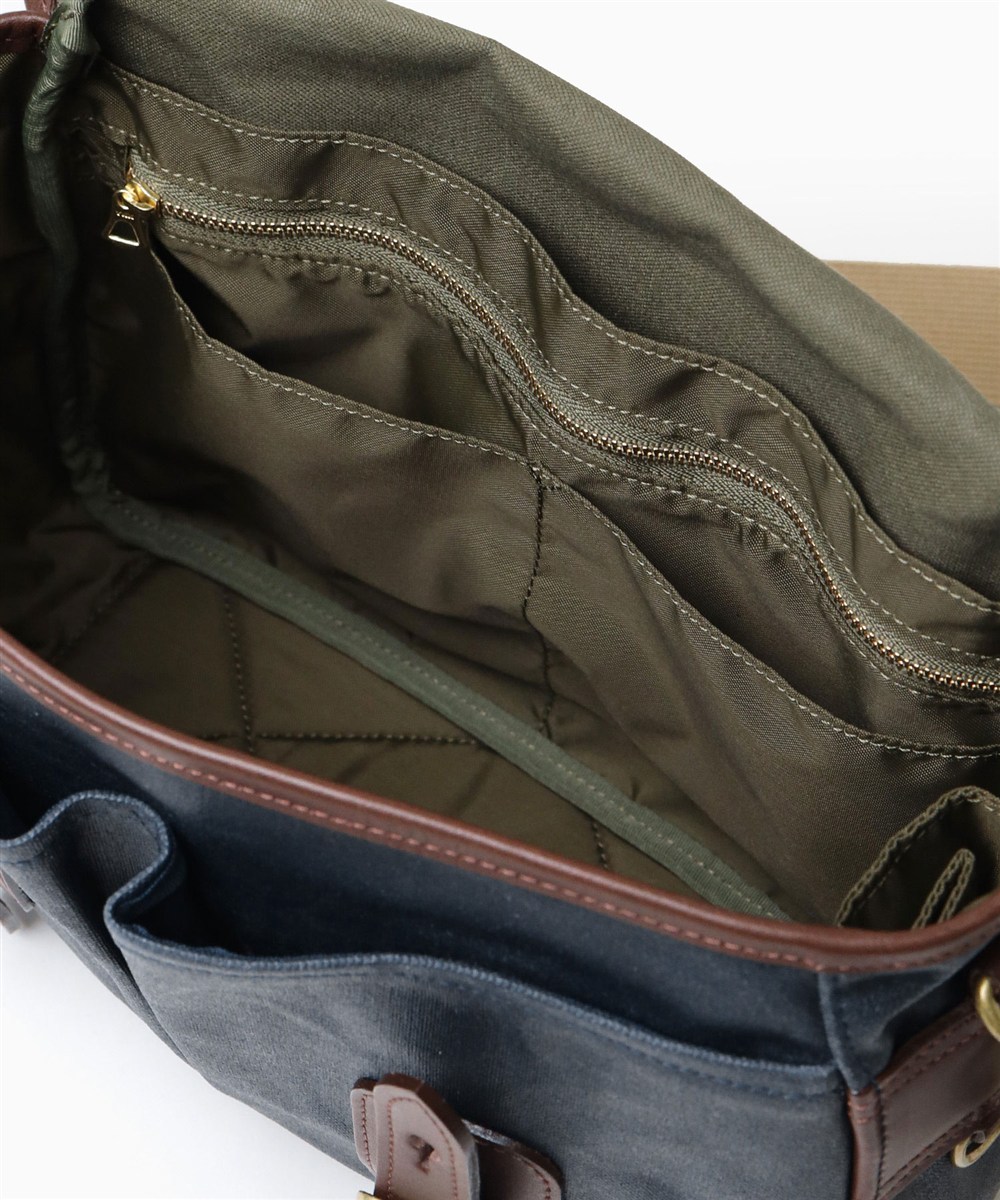 シルバーレイククラブ オイルパラフィン帆布 ショルダーバッグ 30cm