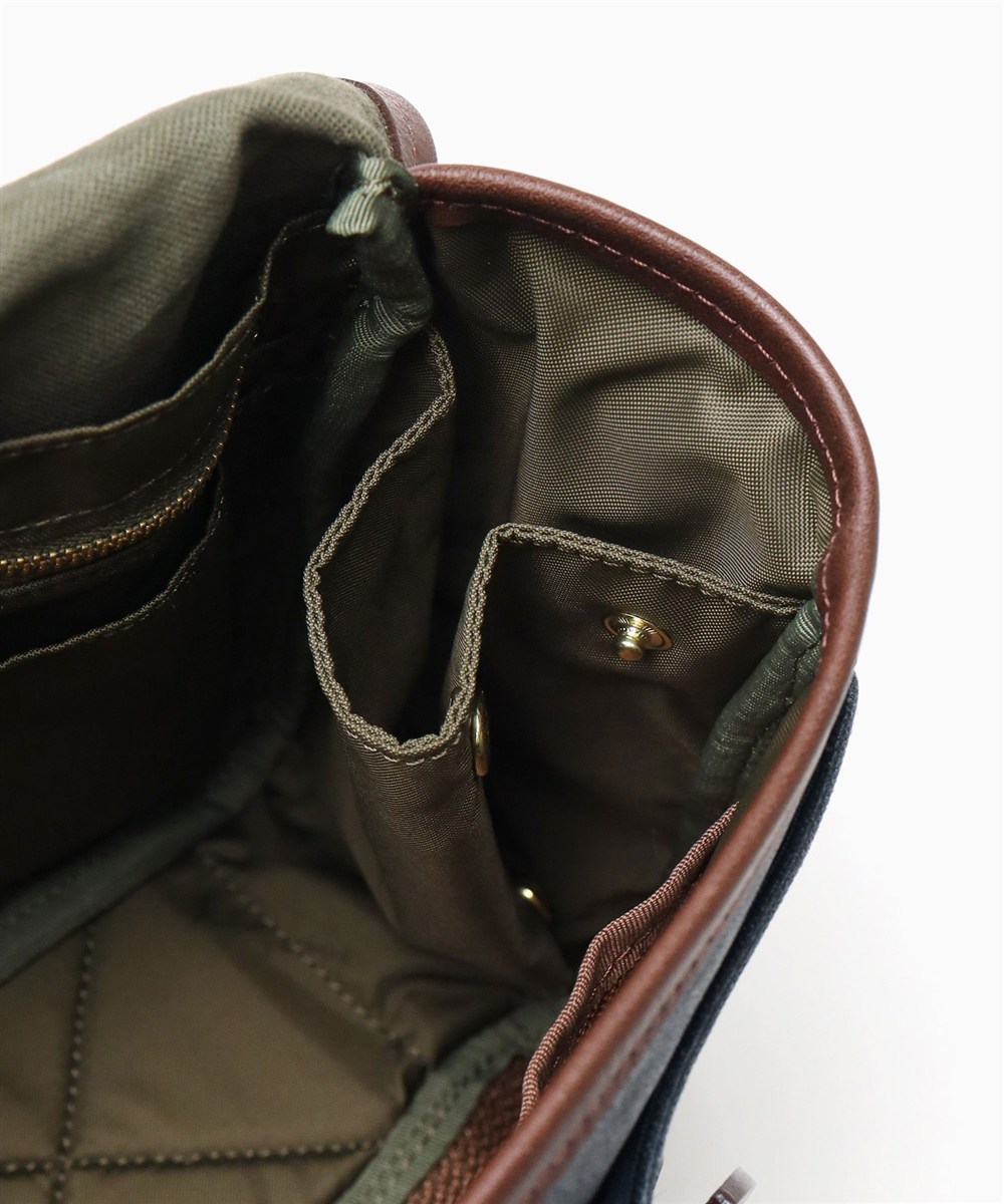 シルバーレイククラブ オイルパラフィン帆布 ショルダーバッグ 30cm