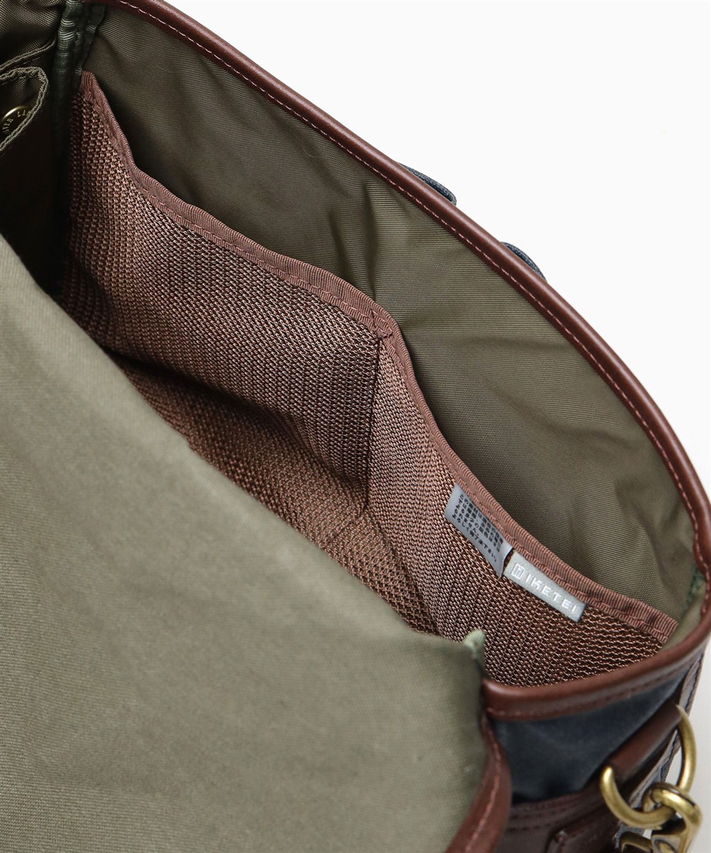 シルバーレイククラブ オイルパラフィン帆布 ショルダーバッグ 30cm