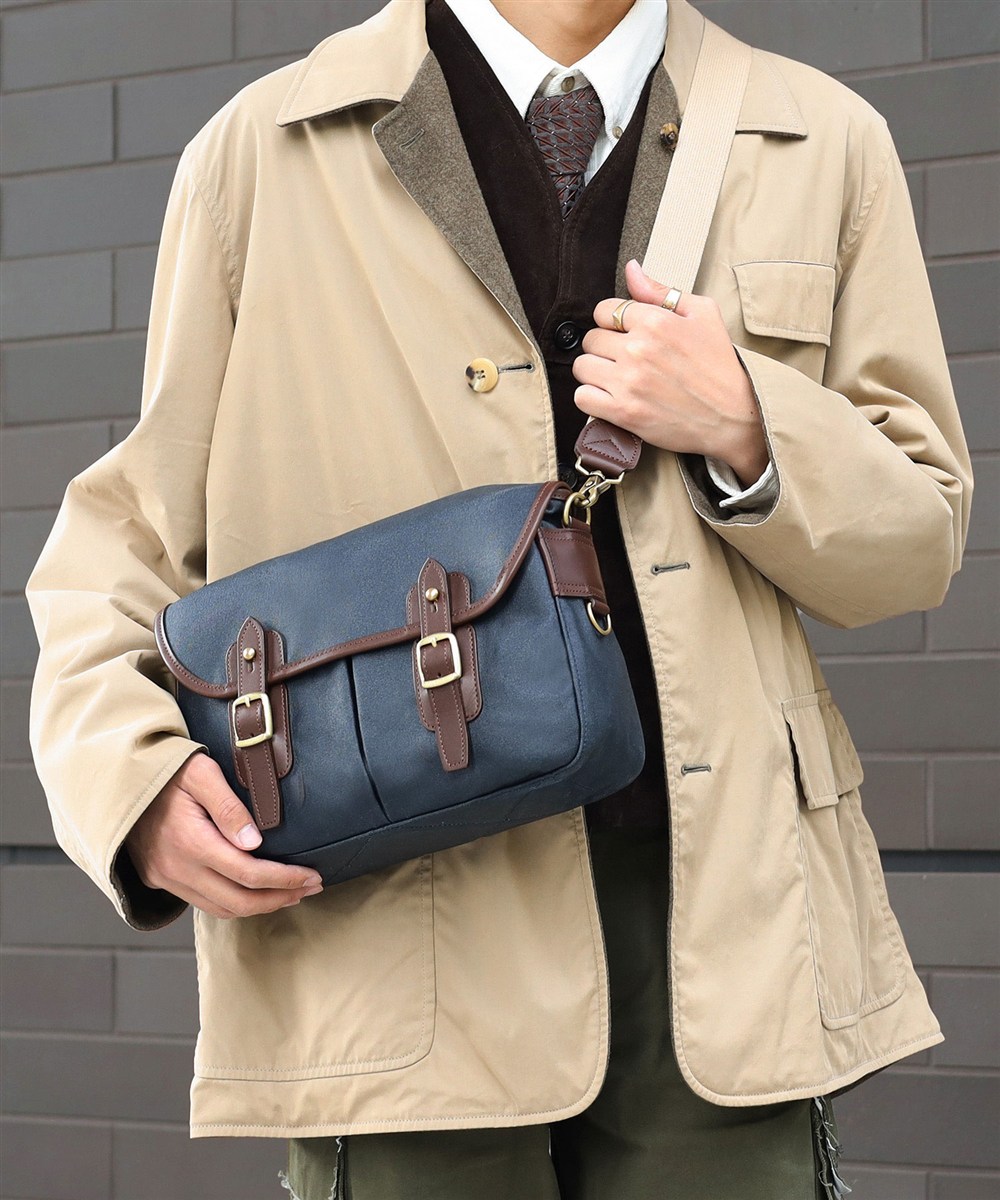 シルバーレイククラブ オイルパラフィン帆布 ショルダーバッグ 30cm