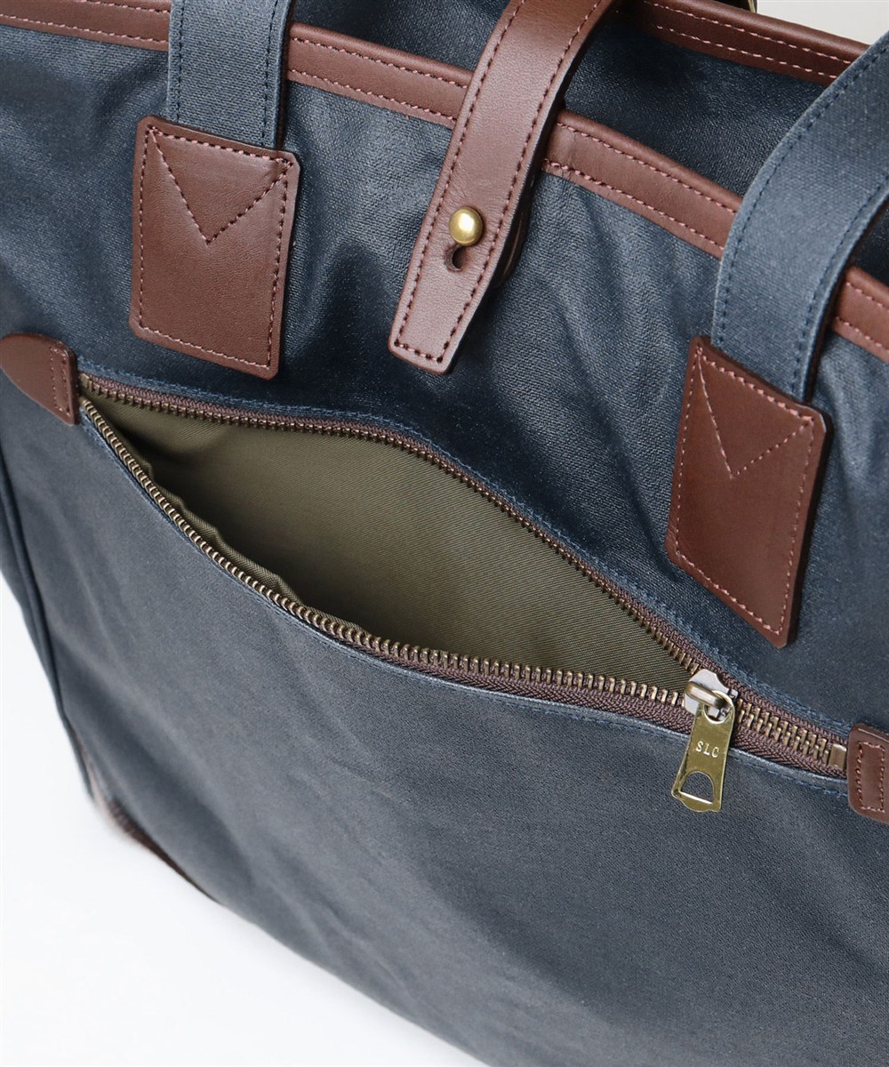 シルバーレイククラブ オイルパラフィン帆布 トートバッグ B4