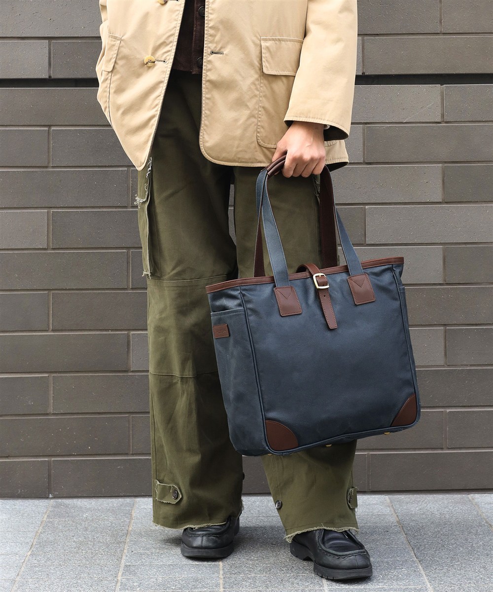 シルバーレイククラブ オイルパラフィン帆布 トートバッグ B4