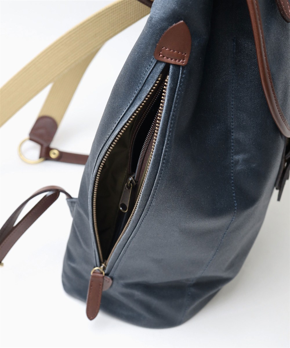 シルバーレイククラブ オイルパラフィン帆布 リュック B4