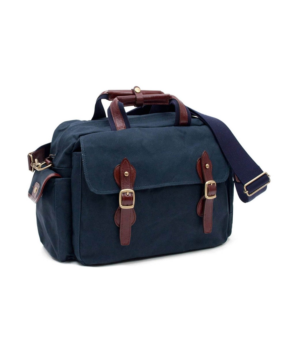 シルバーレイククラブ 9号帆布ネイビー ボストンバッグ 36cm
