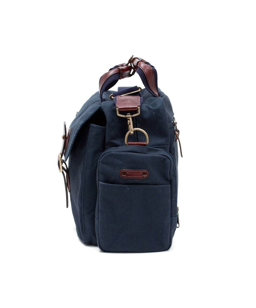 シルバーレイククラブ 9号帆布ネイビー ボストンバッグ 36cm