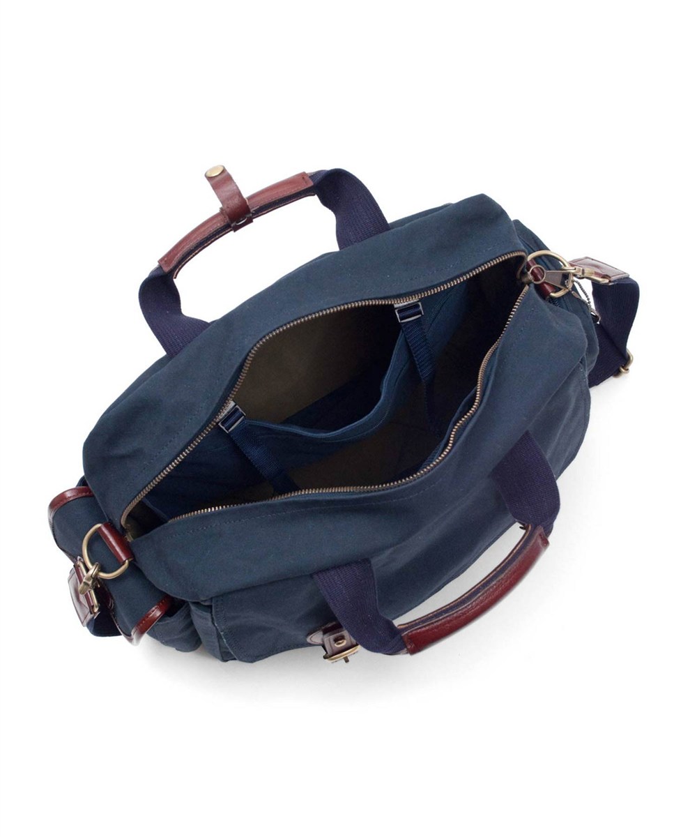 シルバーレイククラブ 9号帆布ネイビー ボストンバッグ 36cm