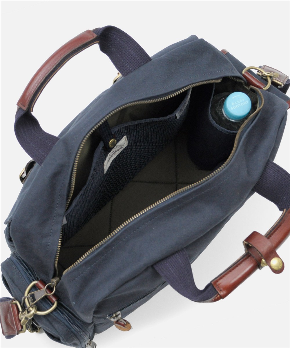 シルバーレイククラブ 9号帆布ネイビー ボストンバッグ 36cm