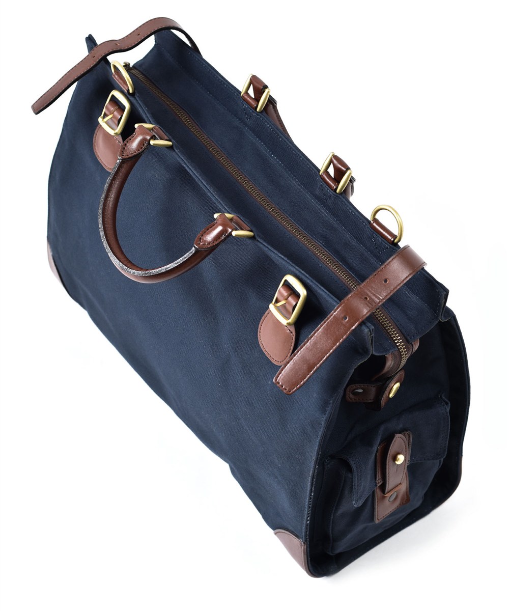 シルバーレイククラブ 9号帆布ネイビー ボストンバッグ 40cm