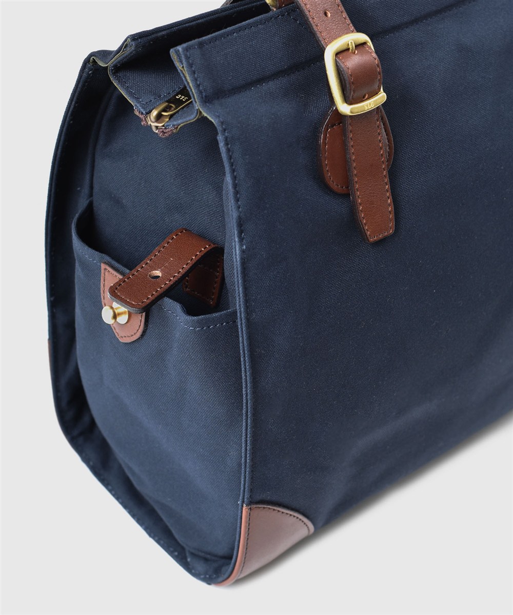 シルバーレイククラブ 9号帆布ネイビー ボストンバッグ 40cm