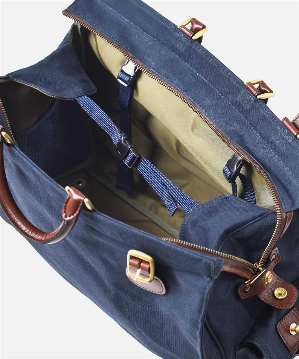 シルバーレイククラブ 9号帆布ネイビー ボストンバッグ 40cm