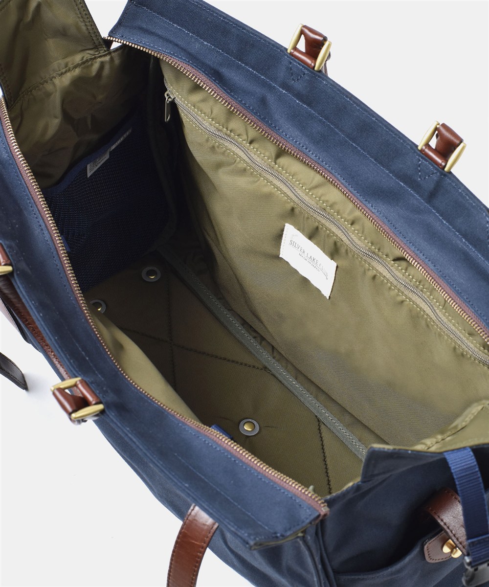 シルバーレイククラブ 9号帆布ネイビー ボストンバッグ 40cm